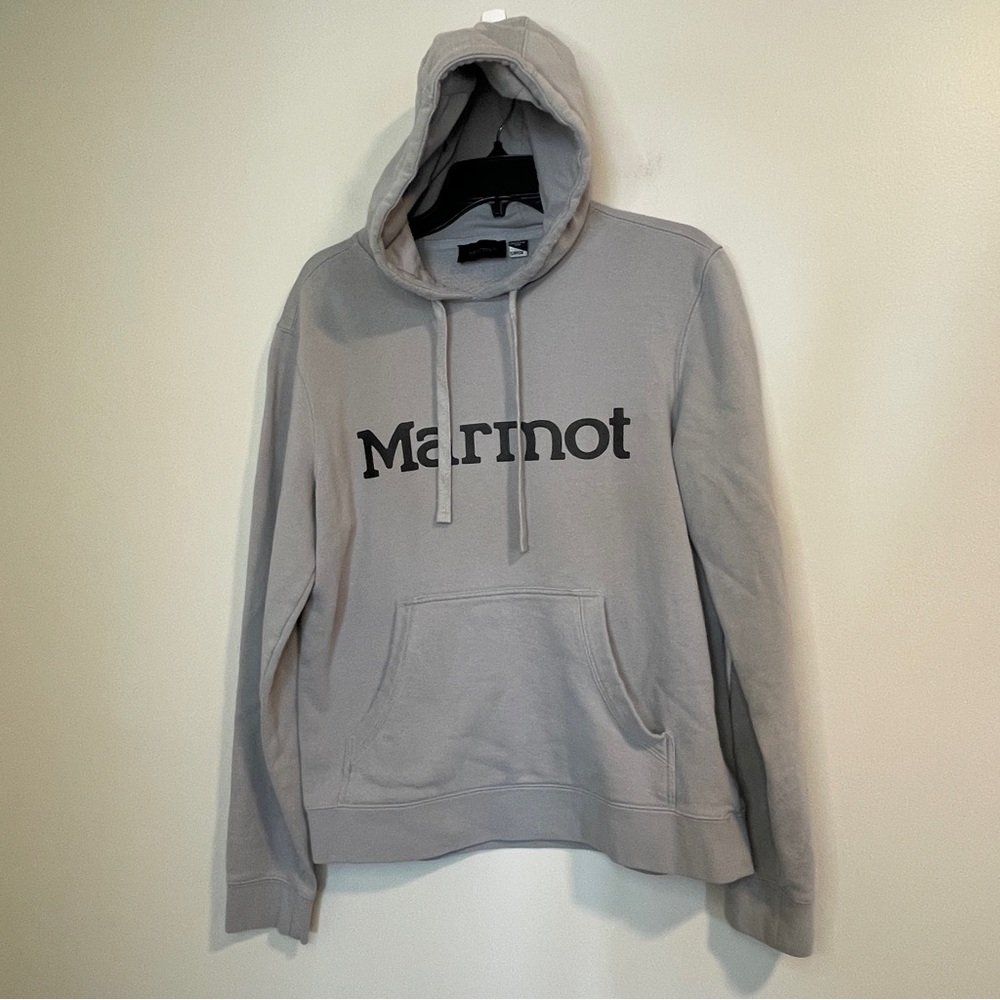 Marmot Gray Hoodie Sweatshirt